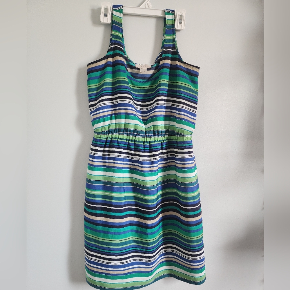 LOFT Blue Halter Sundress Mini